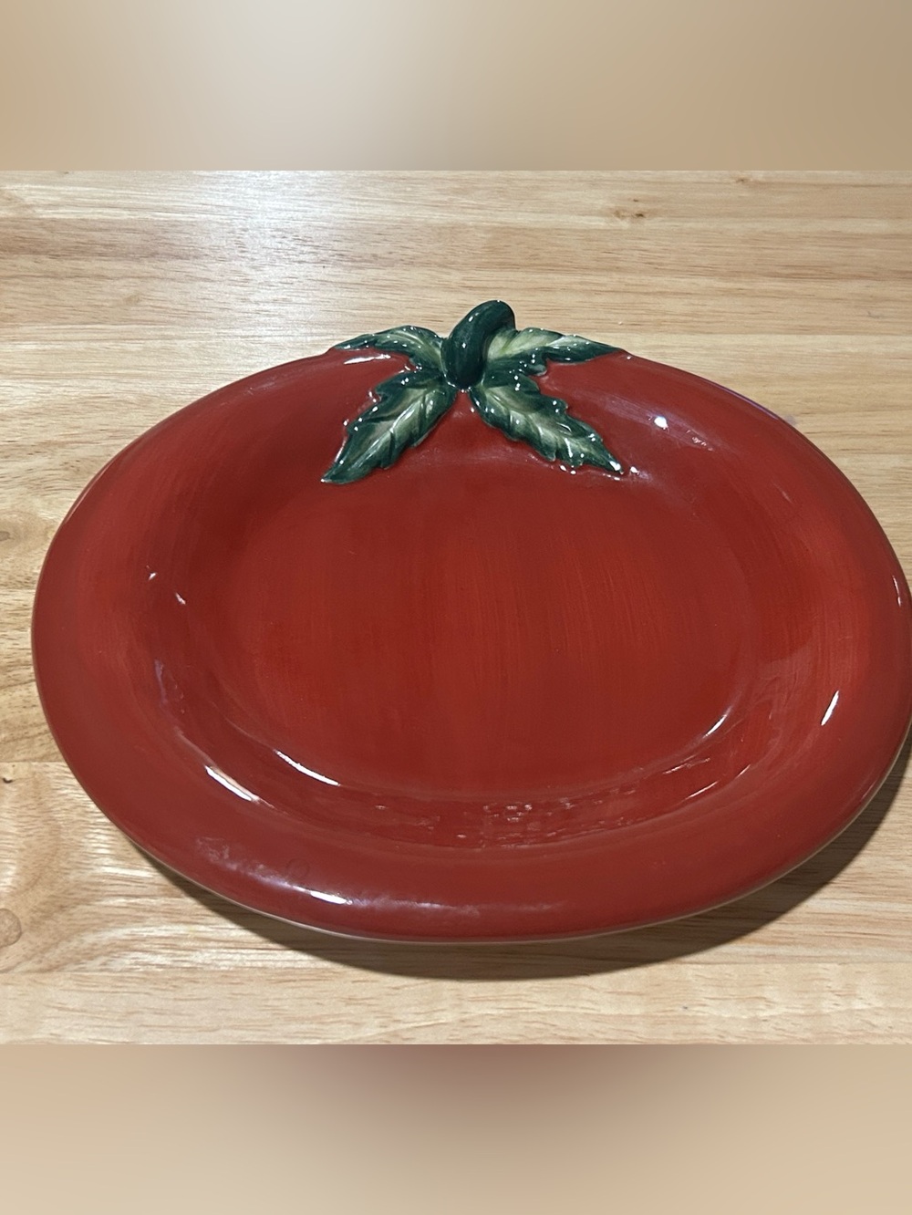 Vintage Fitz and Floyd Essentials Ceramic Tomato Plate